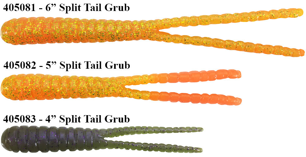 Barlows Split Tail Grub Worm Molds