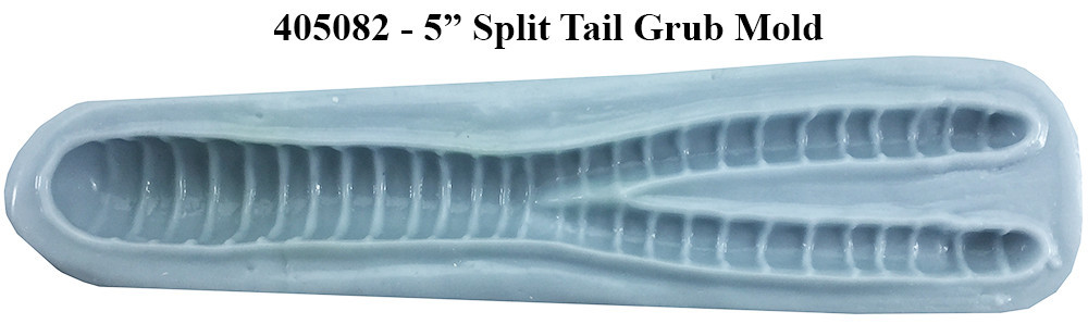 Barlows Split Tail Grub Worm Molds