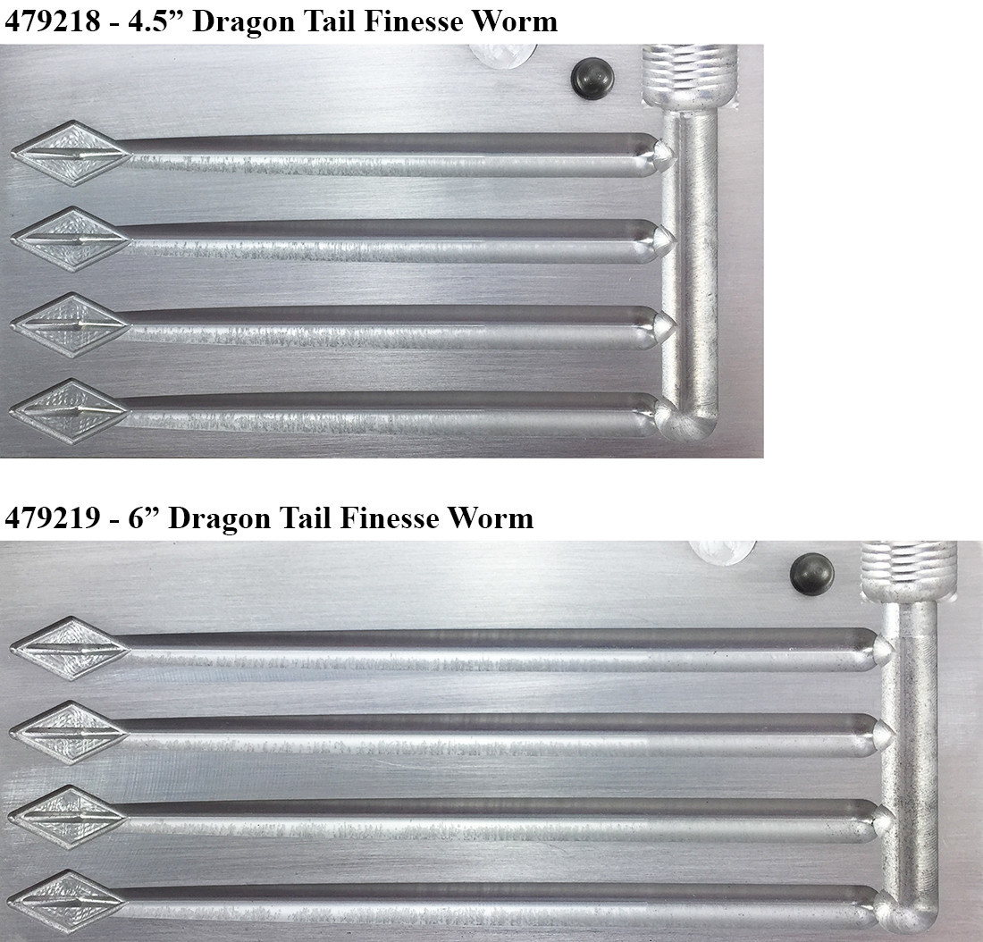 Do-It Molds Do-It CNC Dragon Tail Finesse Worm Molds Do-It Molds Do-It CNC Dragon Tail Finesse Worm Molds