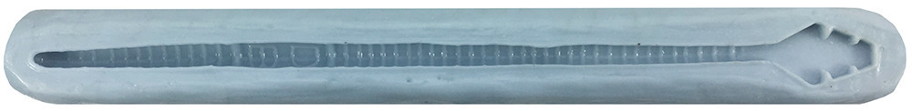 Barlows Serrated Tail Worm Mold - 8.5"