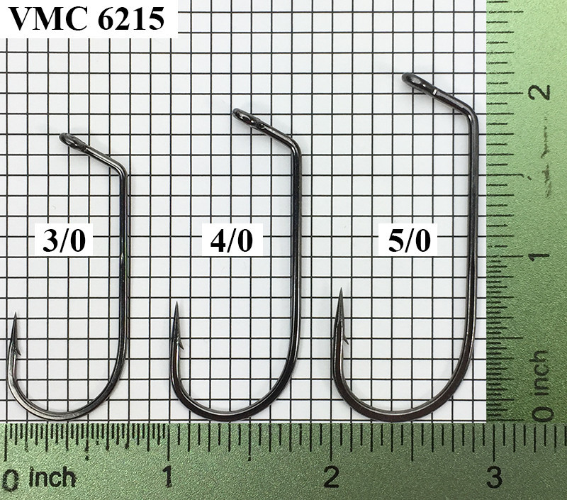 VMC Hooks VMC 6215 N BN Jig Hooks Sizes 3/0-5/0
