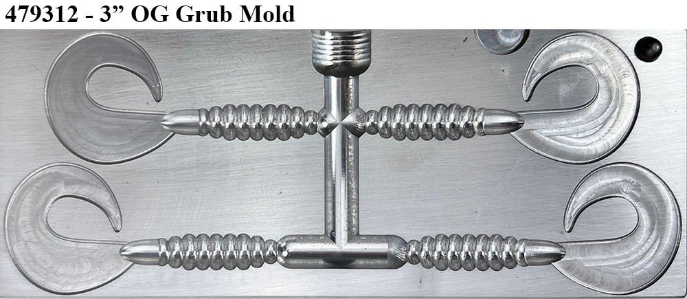 Do-It Molds Do-It CNC OG Grub Worm Molds Do-It Molds Do-It CNC OG Grub Worm Molds