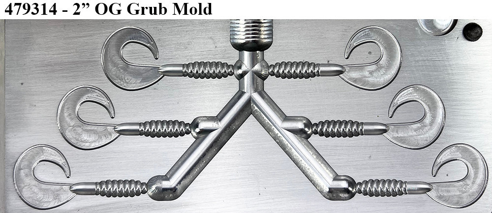 Do-It Molds Do-It CNC OG Grub Worm Molds Do-It Molds Do-It CNC OG Grub Worm Molds