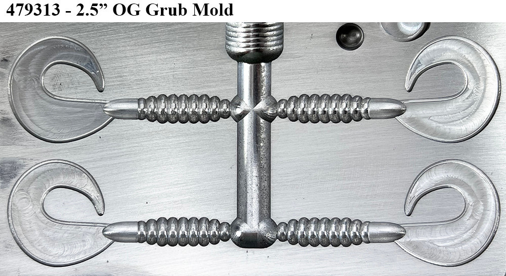 Do-It Molds Do-It CNC OG Grub Worm Molds Do-It Molds Do-It CNC OG Grub Worm Molds
