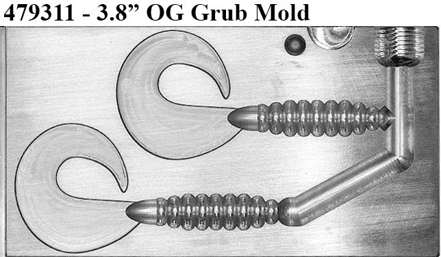 Do-It Molds Do-It CNC OG Grub Worm Molds Do-It Molds Do-It CNC OG Grub Worm Molds