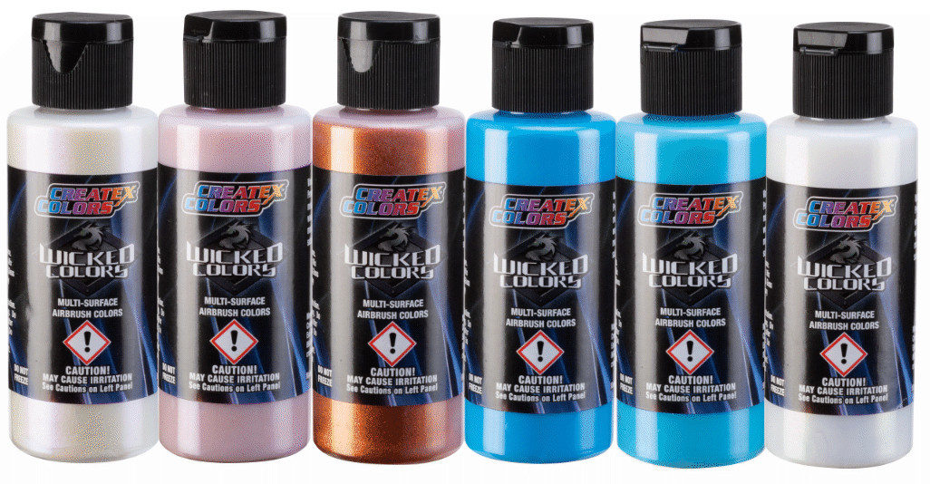  Createx Airbrush Wicked Flair 6 Paint Set