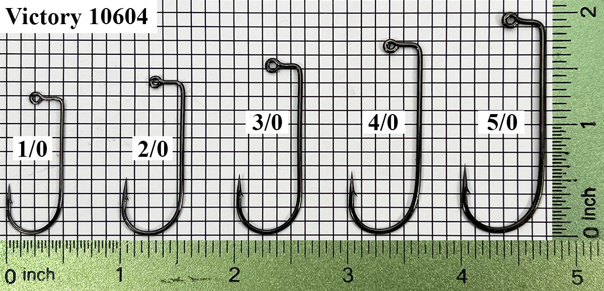 Victory Hooks Victory 10604BN Jig Hook Sizes 1/0 - 5/0