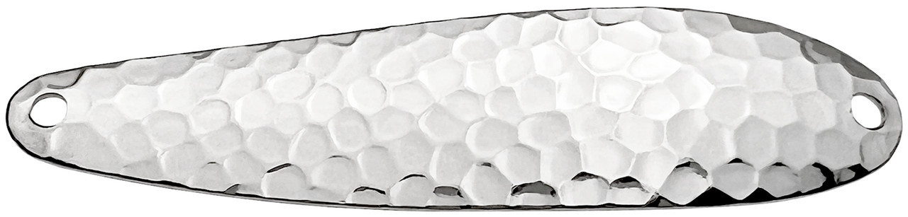  Nickel Plated Steel Flutter Spoon Blanks - Hammered Finish
