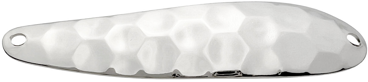  Hex Pattern Nickel Plated Steel Flutter Spoon Blanks