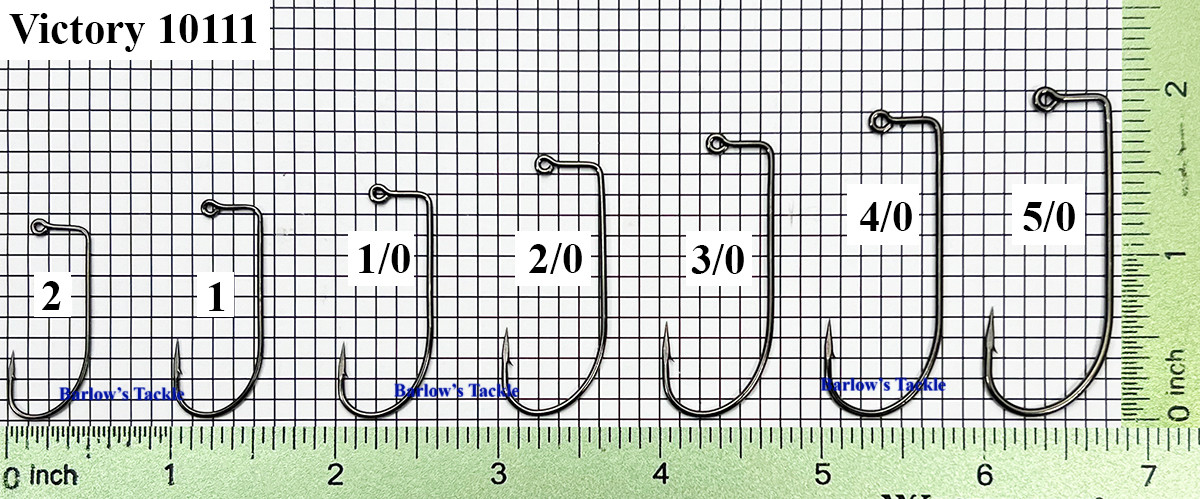Victory Hooks Victory 10111 BN Jig Hook Sizes 2-5/0 Victory Hooks Victory 10111 BN Jig Hook Sizes 2-5/0