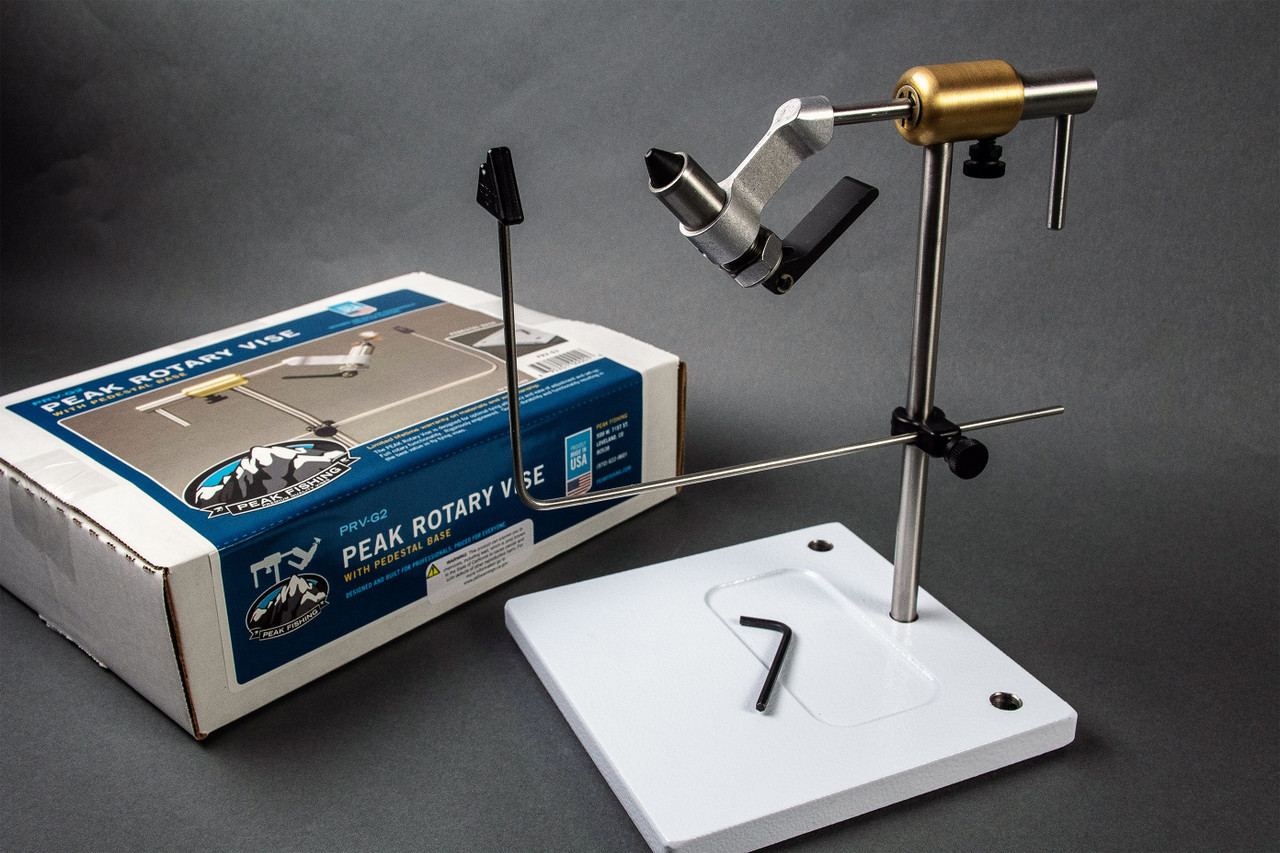 PEAK Fishing PEAK Rotary Vise with Pedestal Base PEAK Fishing PEAK Rotary Vise with Pedestal Base