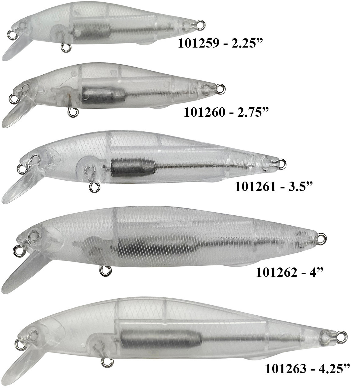  Lure Body - 2.25" Jerk Minnow with Spring Knocker