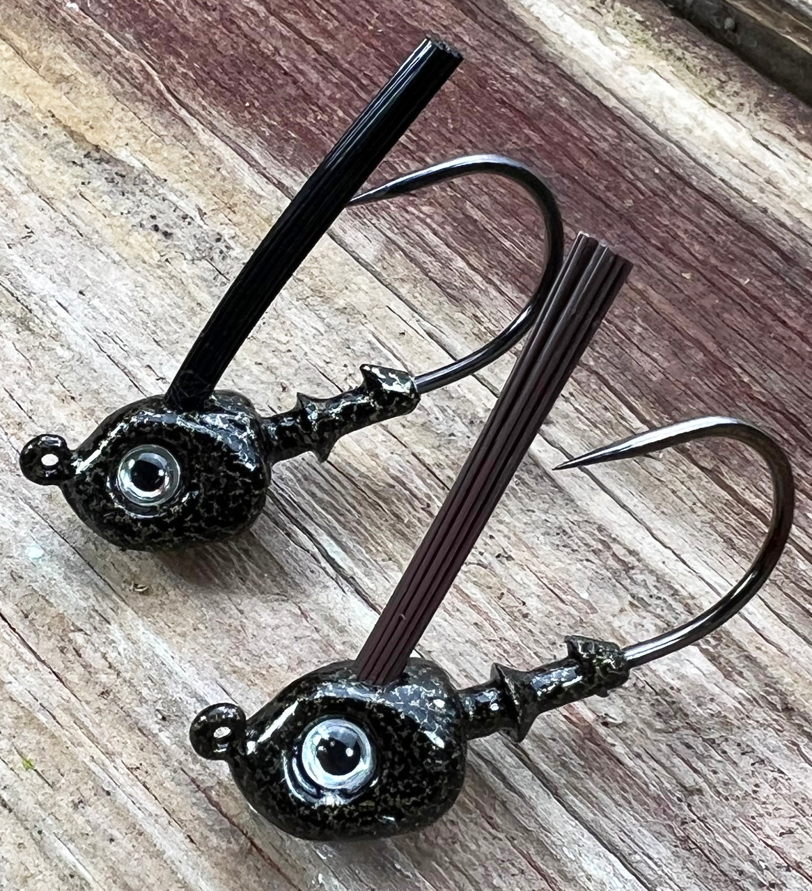 Closeout 2023 5/8oz. Swim Jig Head Black Gold Vein - CLOSEOUT