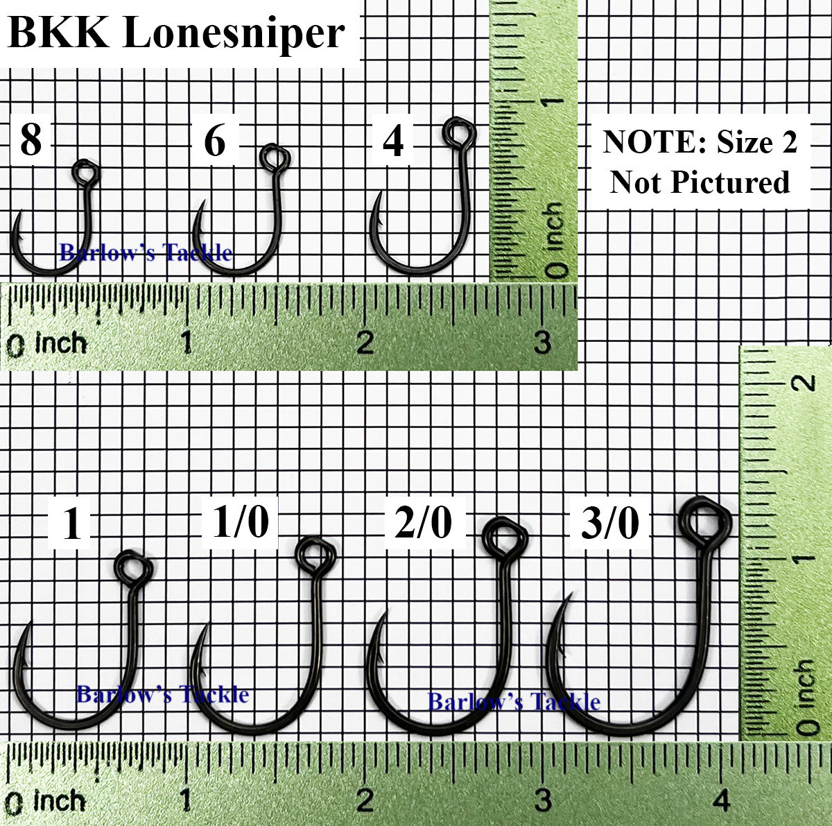BKK Hooks BKK Lonesniper Single Hooks Sizes 8-3/0 BKK Hooks BKK Lonesniper Single Hooks Sizes 8-3/0