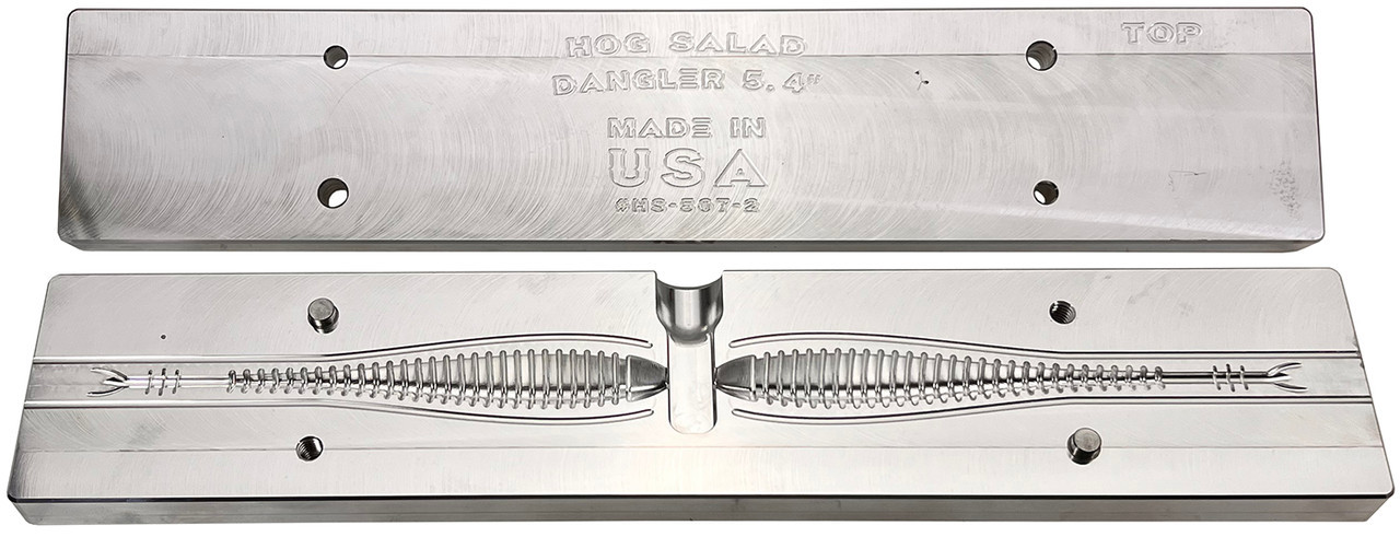Hog Salad Bait Molds Hog Salad CNC Dangler Worm Molds