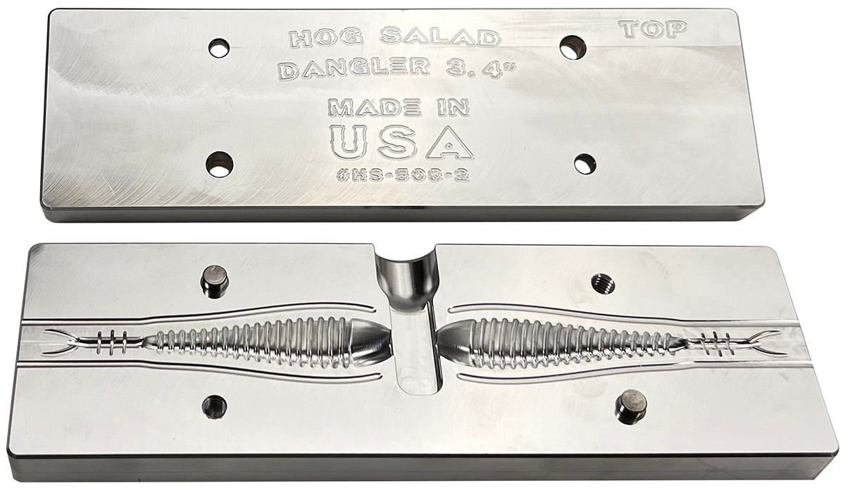 Hog Salad Bait Molds Hog Salad CNC Dangler Worm Molds