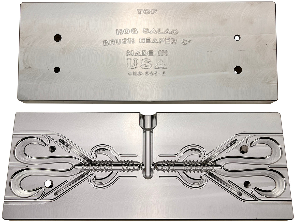 Hog Salad Bait Molds Hog Salad CNC Brush Reaper Worm Molds