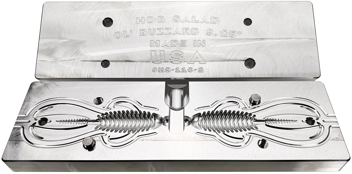 Hog Salad Bait Molds Hog Salad CNC Ol' Buzzard Worm Molds Hog Salad Bait Molds Hog Salad CNC Ol' Buzzard Worm Molds