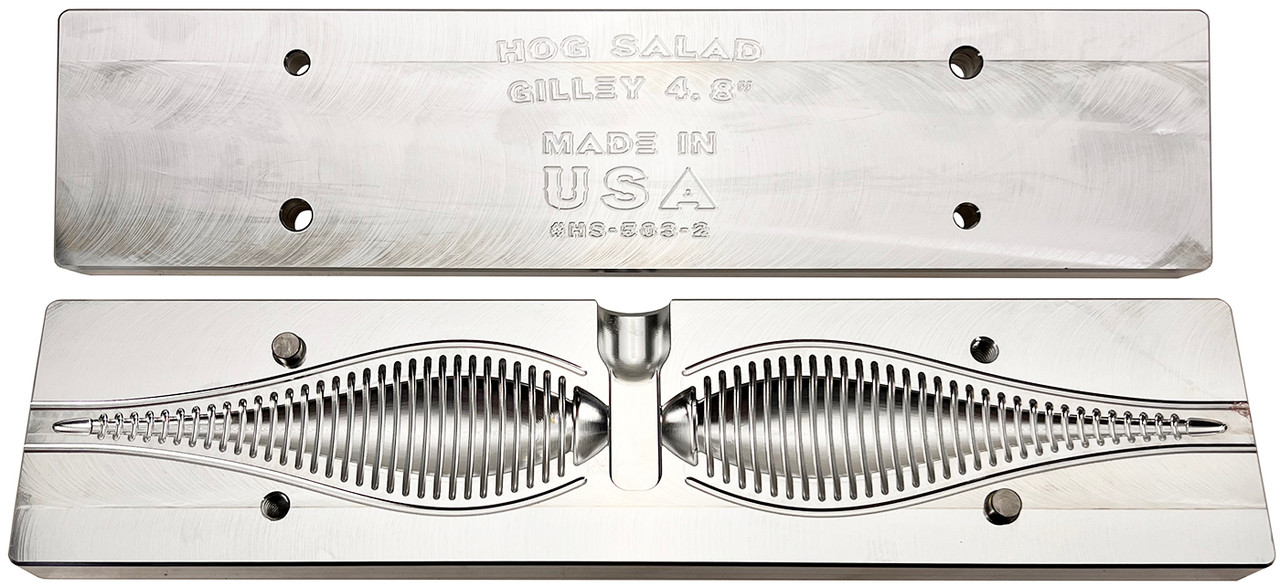 Hog Salad Bait Molds Hog Salad CNC 2.8" Gilley Worm Molds Hog Salad Bait Molds Hog Salad CNC 2.8" Gilley Worm Molds