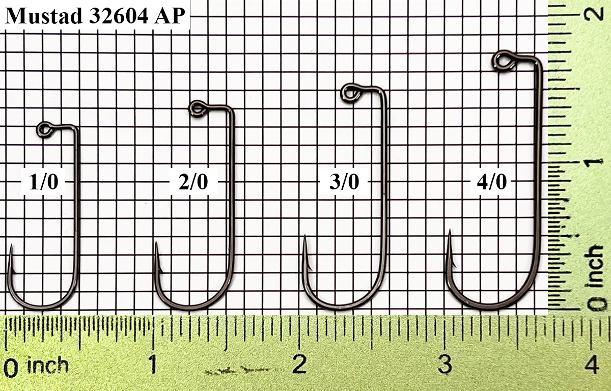 Mustad 32604AP-BN Jig Hooks Sizes 1/0-4/0 - Barlow's Tackle