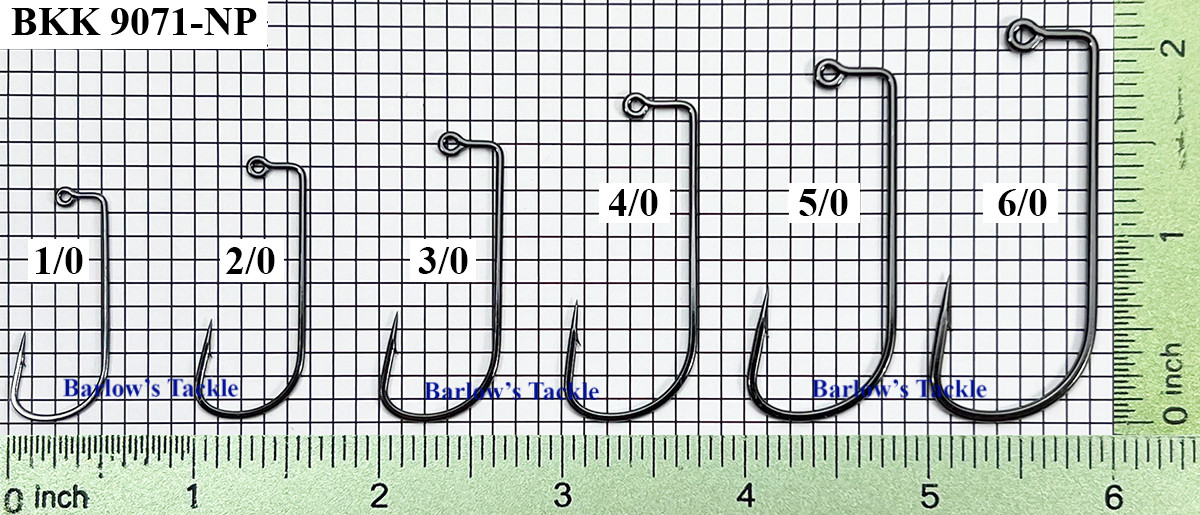 BKK Hooks BKK 9071-NP Jig Hooks Sizes 1/0-6/0 BKK Hooks BKK 9071-NP Jig Hooks Sizes 1/0-6/0