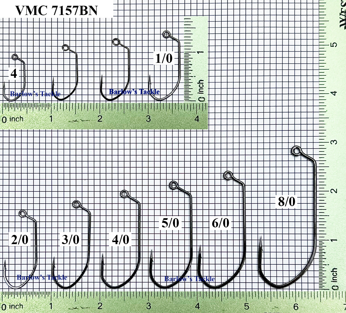 VMC Hooks VMC 7157BN Jig Hooks Sizes 4-8/0