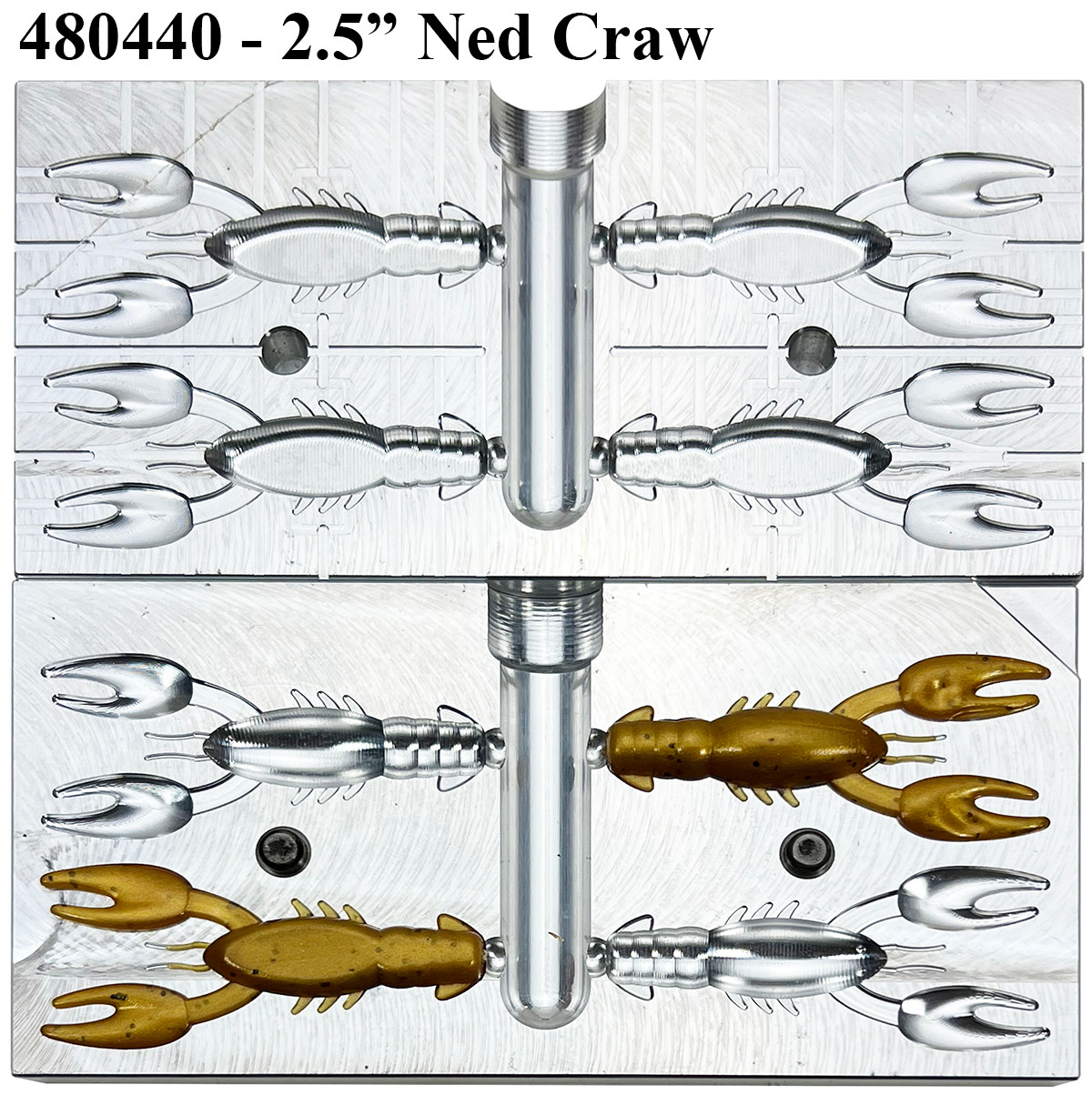 Epic Bait Molds Epic Bait 2.5" Ned Craw Worm Mold Epic Bait Molds Epic Bait 2.5" Ned Craw Worm Mold