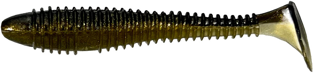 Barlows 2" Paddle Tail Crappie Ribworm Barlows 2" Paddle Tail Crappie Ribworm