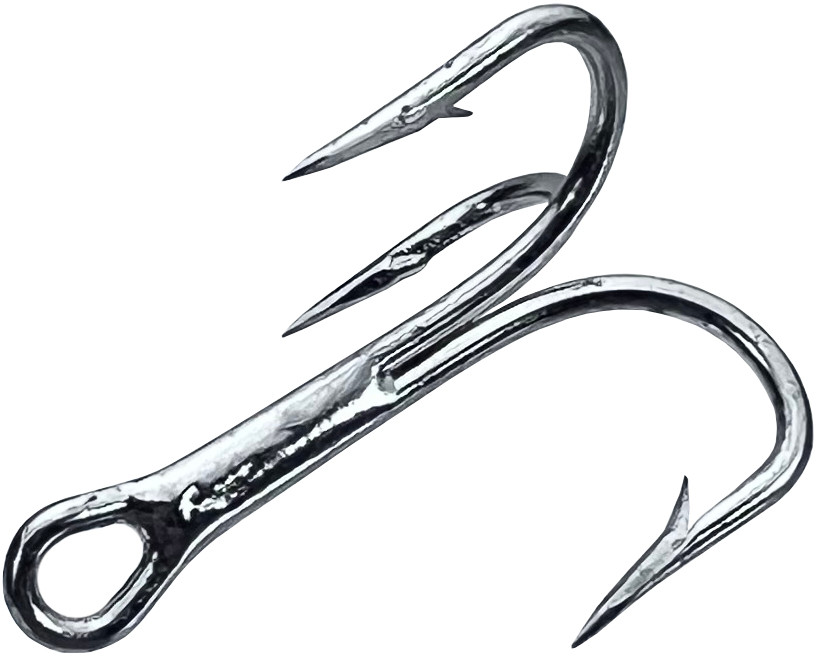 Eagle Claw Hooks Eagle Claw 777 4X Strong Treble Hooks Sizes 6-1