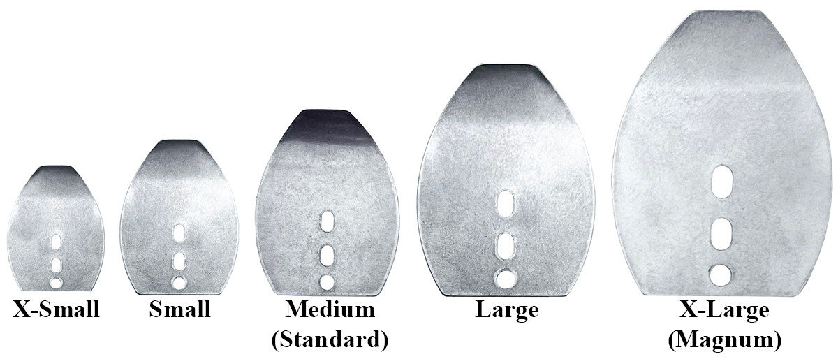  Stainless Steel Bent Shakee Blades