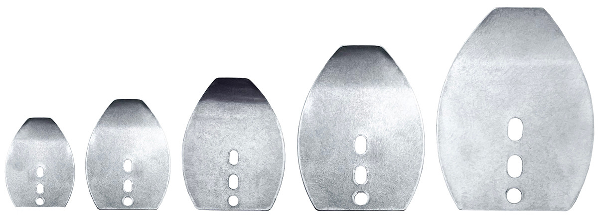  Stainless Steel Bent Shakee Blades