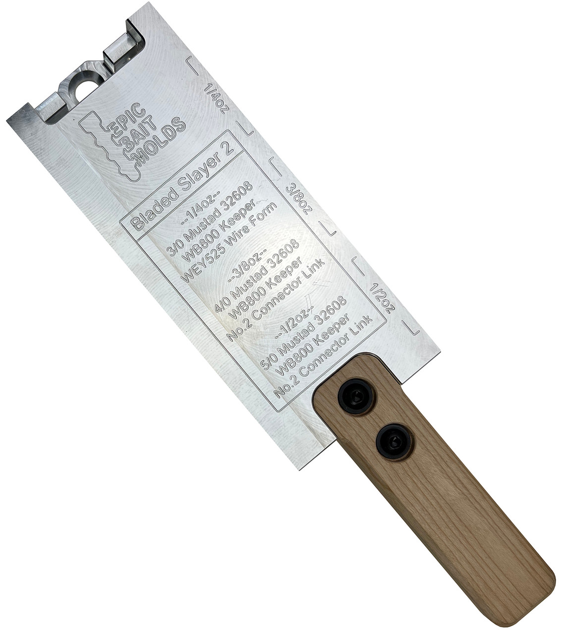 Epic Bait Molds Epic Bait Bladed Slayer 2 Mold - 1/4, 3/8,  & 1/2 OZ