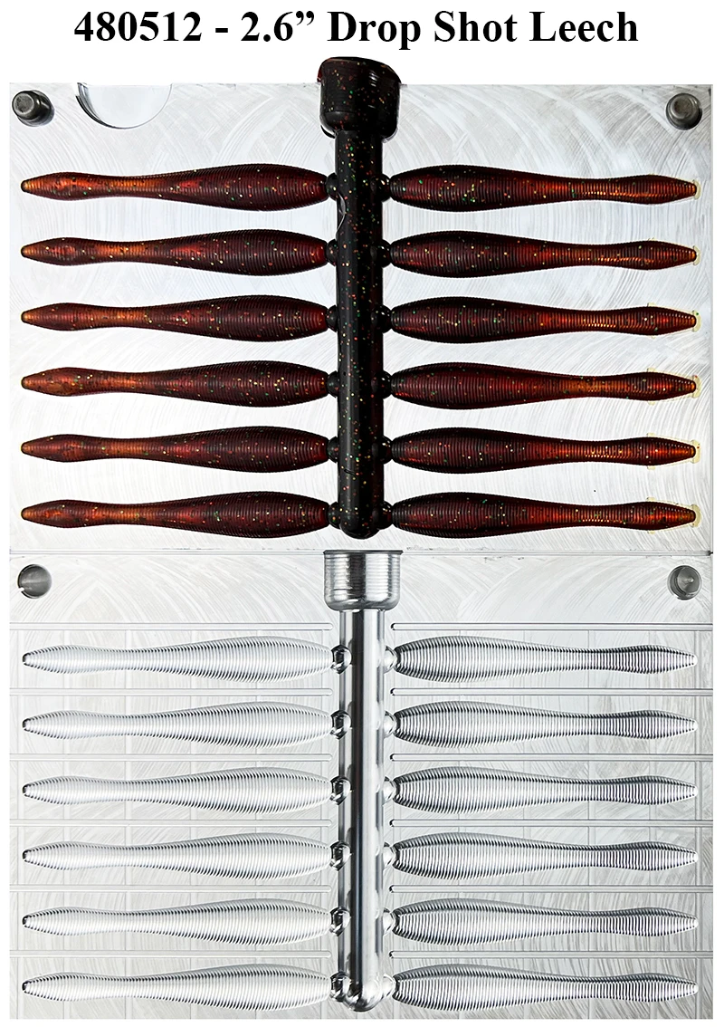 Epic Bait Drop Shot Leech Worm Molds