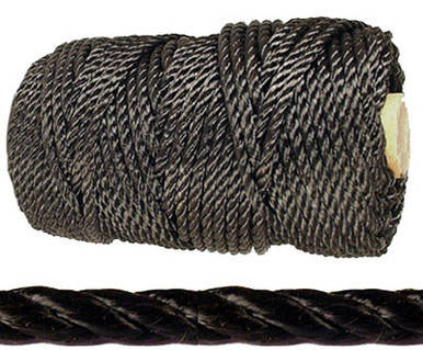 Trotline Cord - Twisted Black Tarred - Barlow's Tackle