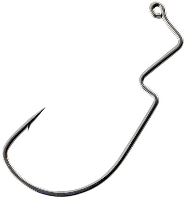 VMC 6319 XL Wide Gap Worm Hook, #4/0 Size, Black Nickel, 15 Pack