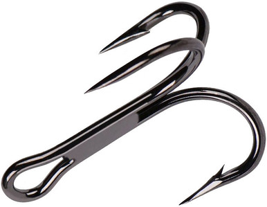 Mustad 3599 C-BN Kingfish 4X Treble Hooks Sizes 6-1 - Barlow's