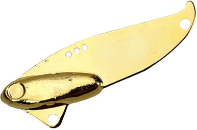 1/2oz. Gold Plated Blade Bait Blank - CLOSEOUT - Barlow