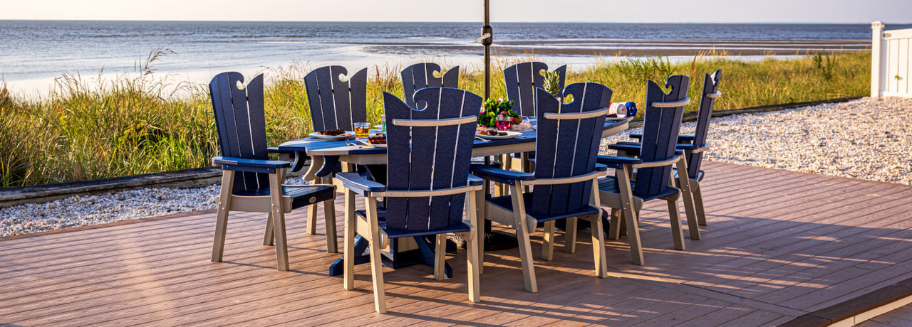 Amish crafted SurfAria poly outdoor dining set