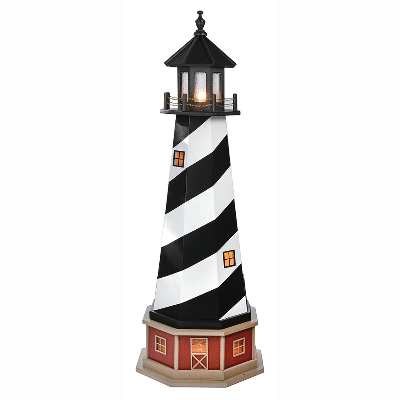LIGHT HOUSEライト・ハウス a-bec アベック LP Amish Handcrafted Cape Hatteras Replica Azek Lighthouse - Customizable