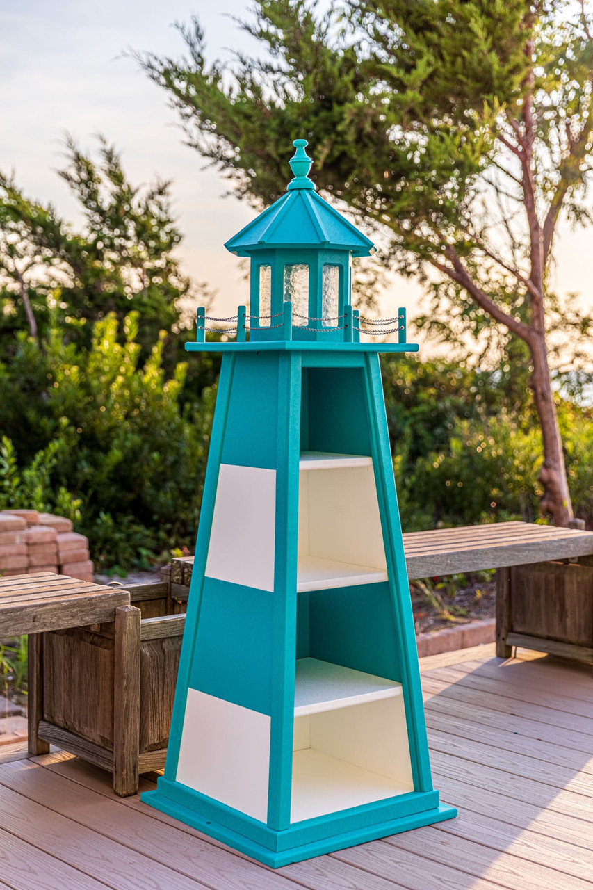 Amish Lawn Decor Poly Lighthouse Bookshelf - Thumbnail 5