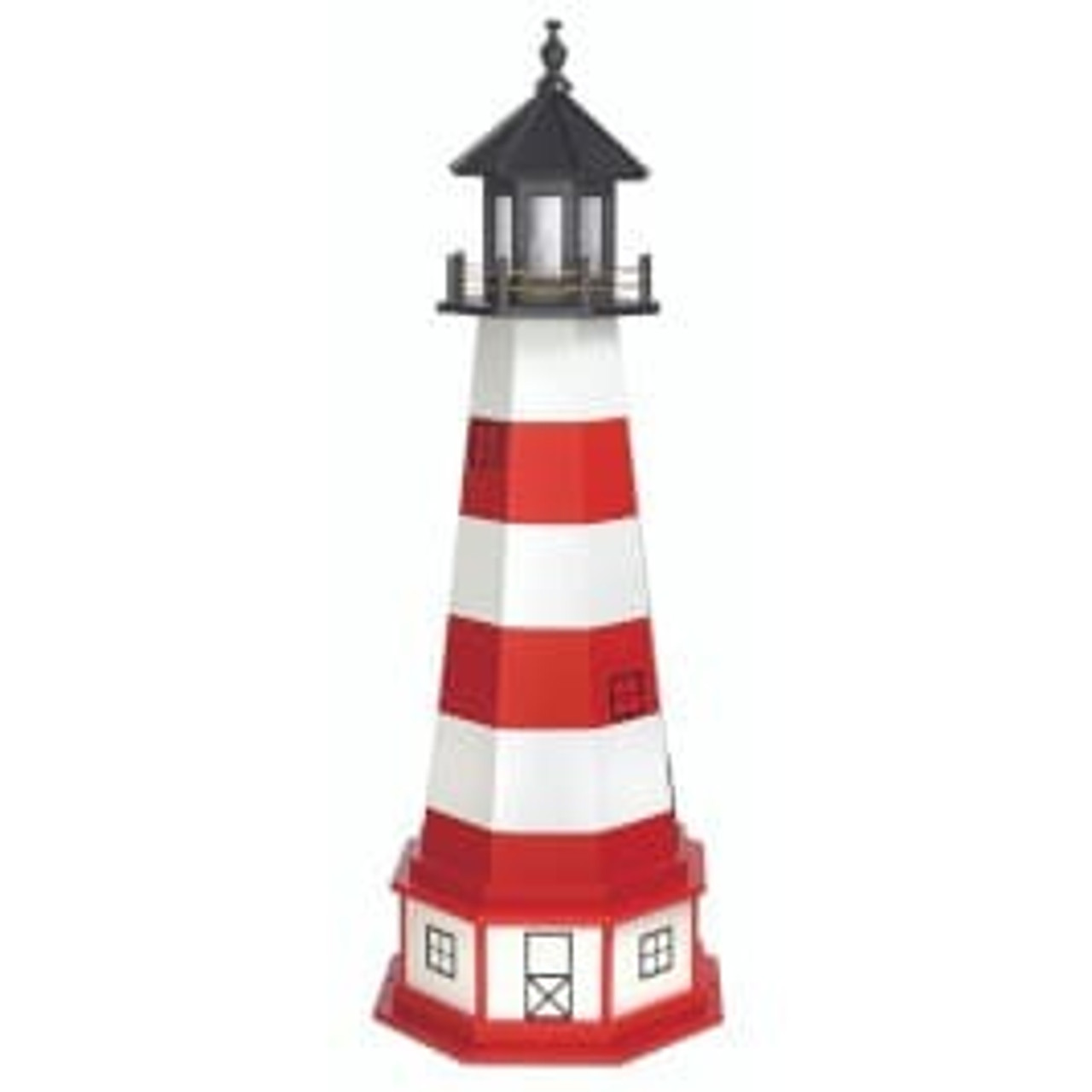 Amish Handcrafted | Garden Lighthouses | Poly Wood Hybrid