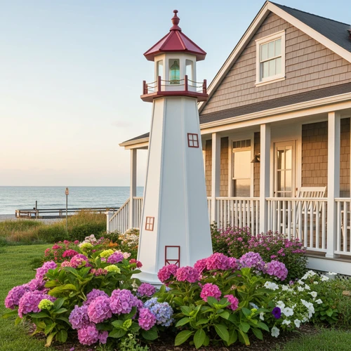 Poly Garden Lighthouse - Amish Crafted - Marblehead