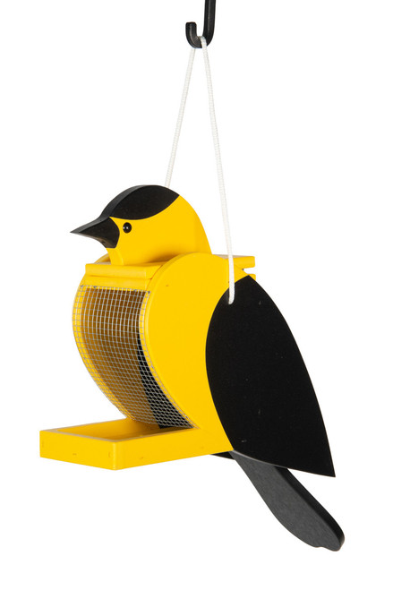 Zero Maintenance All-weather Poly Bird Feeder in Goldfinch Design