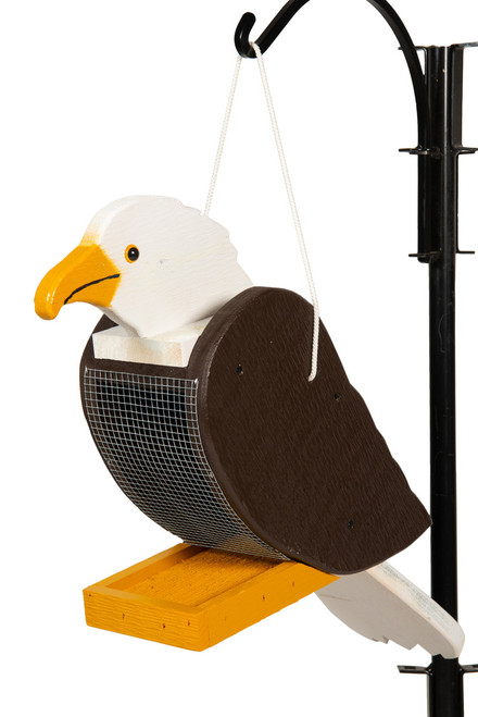 Amish Crafted Wood Bird Feeder in Eagle Design