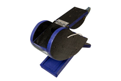 Amish Crafted Wood Bird Feeder in Raven Design, Easy Fill Access