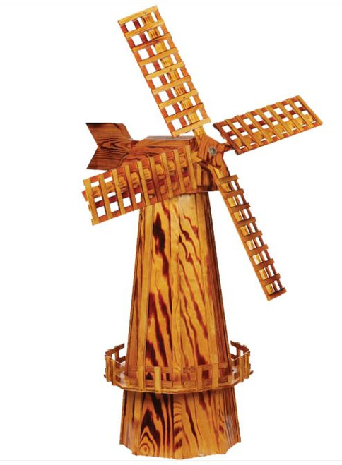 Amish made wooden windmill