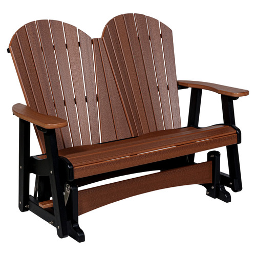 All-weather poly double glider Amish crafted in the USA.