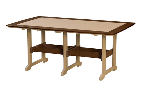 Amish crafted poly counter height outdoor dining table by Finch
