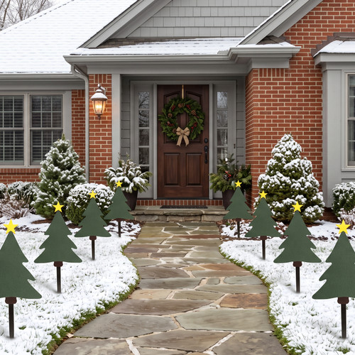Poly Lawn Decor Stake - Christmas Tree Small