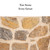 Tan stone and ivory grout color sample for stone lighthouses.